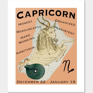 Capricorn positive traits t-shirts Posters and Art